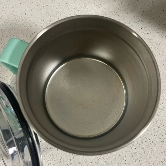 YETI Rambler 14oz Mug, Vacuum Insulated, Stainless Steel with Lid; seafoam green - Picture 5 of 8